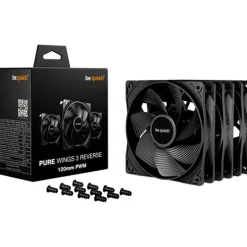 Ventilador be quiet! Pure Wings 3 120mm Reverse Triple Pack Negro