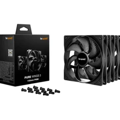 Ventilador be quiet! Pure Wings 3 140mm Triple Pack Negro