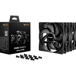 Ventilador be quiet! Pure Wings 3 120mm Triple Pack Negro