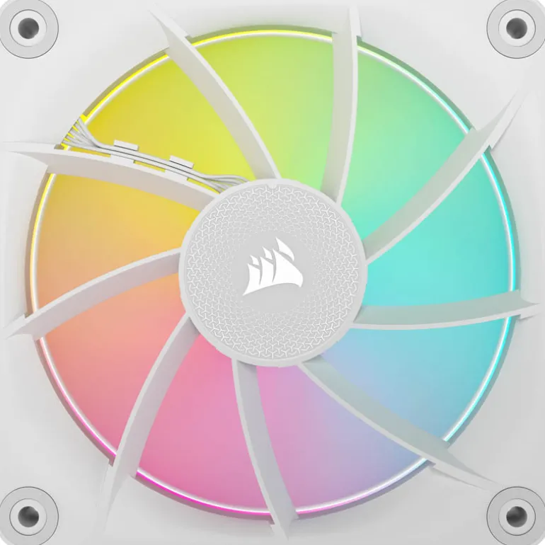 Ventilador Corsair iCUE LINK LX140 RGB 140mm PWM Dual Pack Blanco