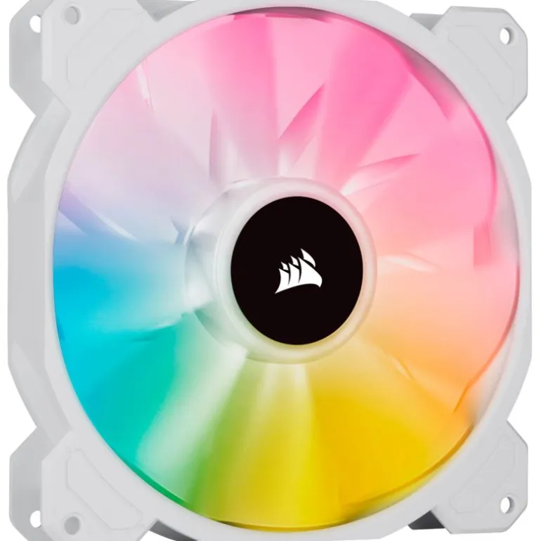 Ventilador Corsair iCUE SP120 White RGB ELITE LED AirGuide Lighting Node CORE (Triple Pack) 120mm