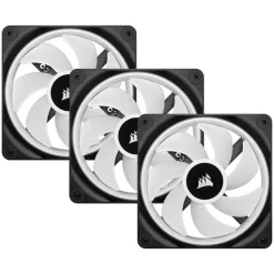 Ventilador Corsair QX120 RGB 120mm Triple Pack Negro