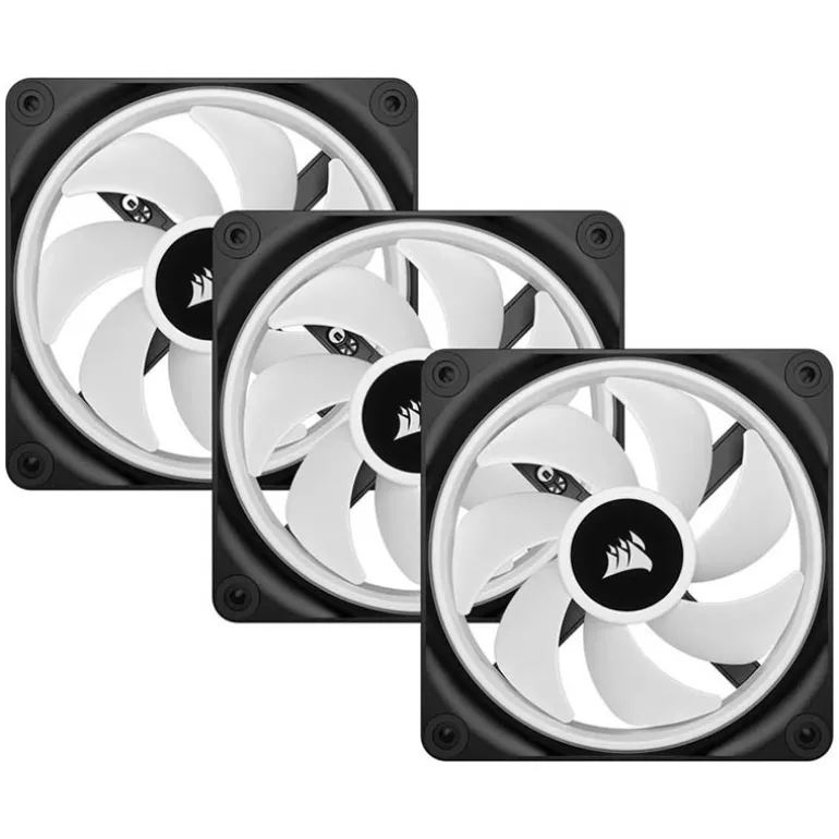 Ventilador Corsair QX120 RGB 120mm Triple Pack Negro