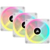 Ventilador Corsair QX120 RGB 120mm Triple Pack Blanco