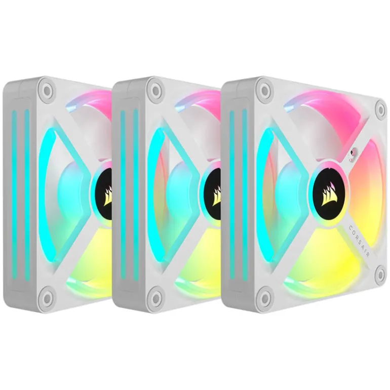 Ventilador Corsair QX120 RGB 120mm Triple Pack Blanco