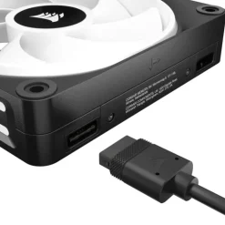 Ventilador Corsair QX120 RGB 120mm Negro