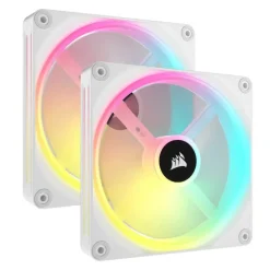 Ventilador Corsair QX140 RGB 140mm Doble Pack Blanco