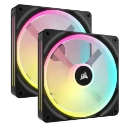 Ventilador Corsair QX140 RGB 140mm Doble Pack Negro