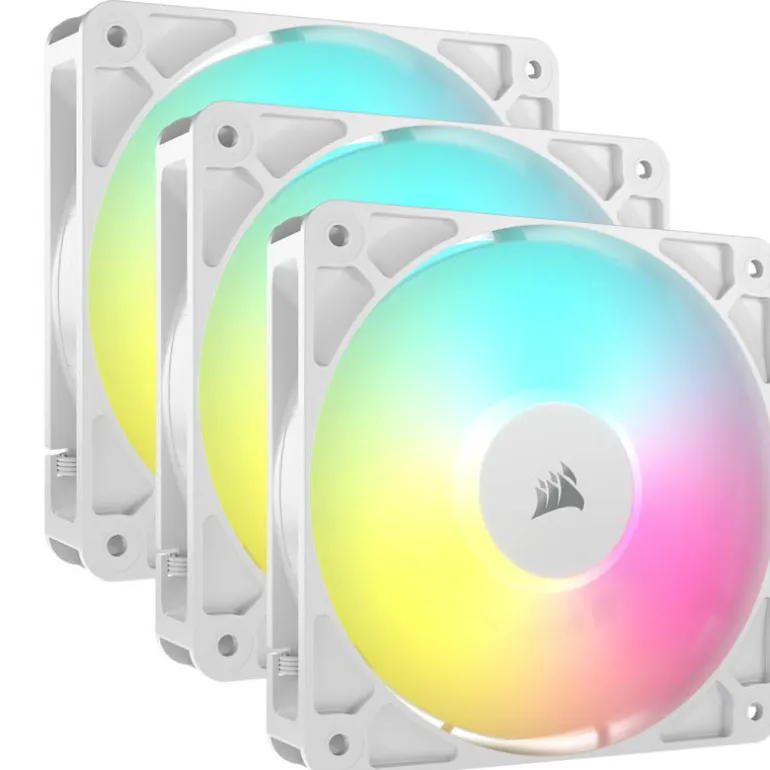 Ventilador Corsair RS120 ARGB PWM 120mm Triple Pack Blanco