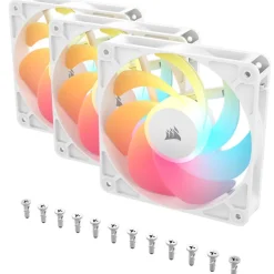 Ventilador Corsair RS120-R ARGB Reverse 120mm Triple Pack Blanco