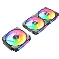 Ventilador Cougar Apolar 120 ARGB Triple Pack Negro Modular