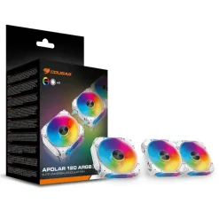 Ventilador Cougar Apolar 120 ARGB Triple Pack Blanco Modular