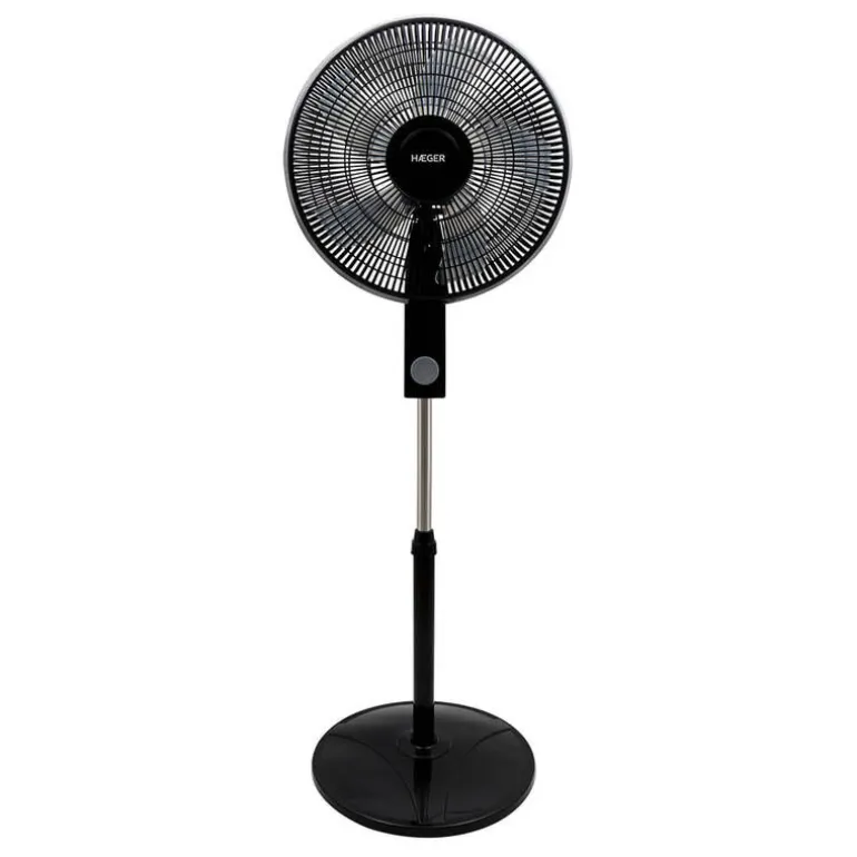 Ventilador de Pie Haeger Smooth Wind Negro