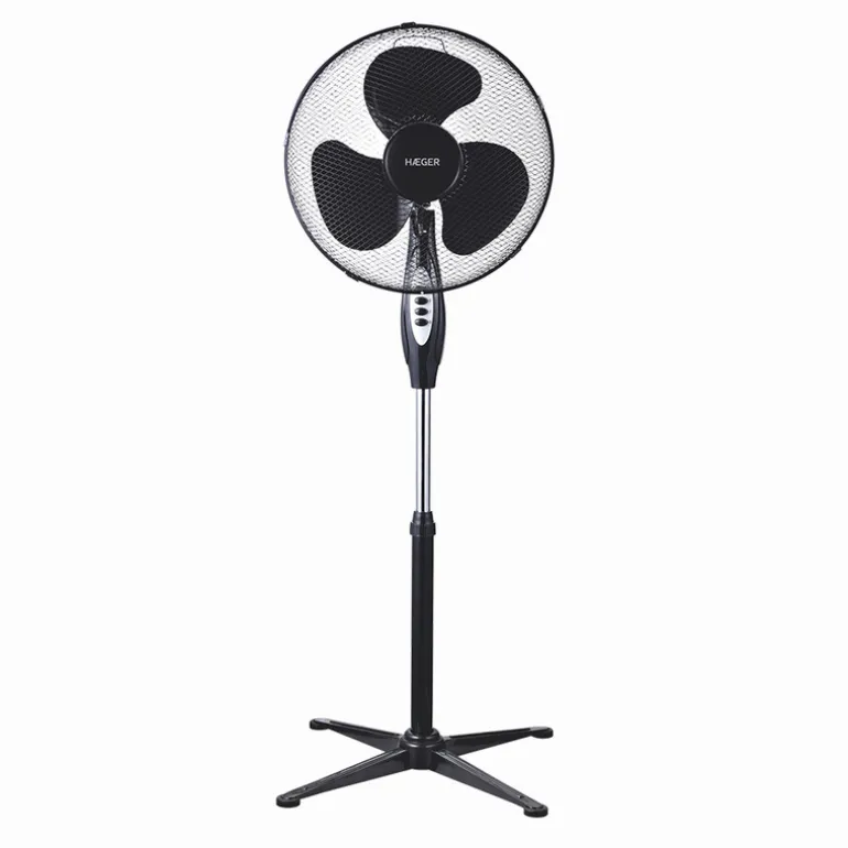 Ventilador de Pie Haeger Cross Wind Negro