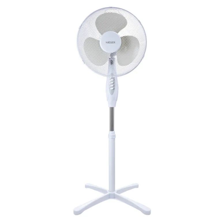 Ventilador de Pie Haeger Cross Wind Blanco
