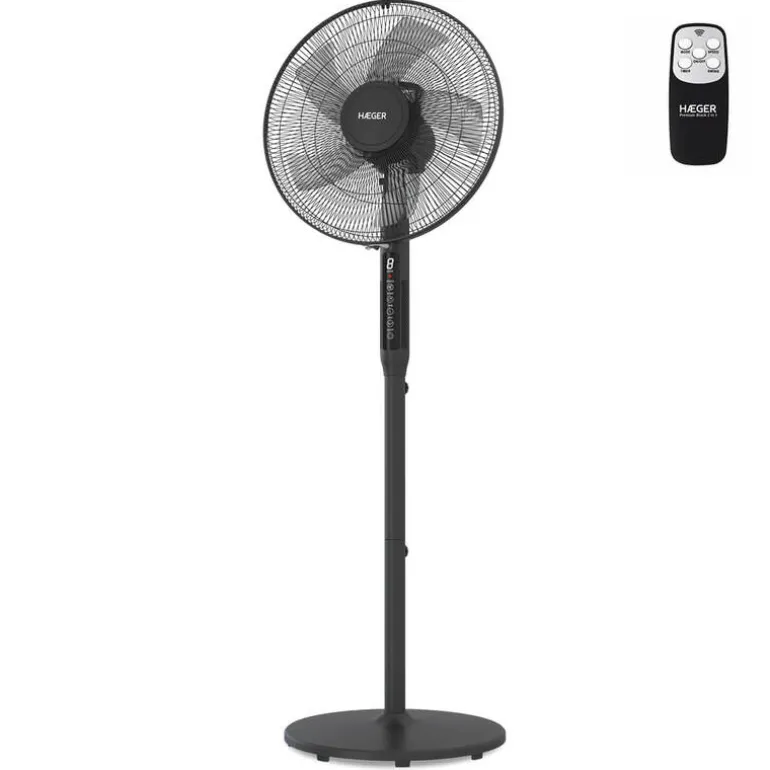 Ventilador de Pie Haeger Premium Negro