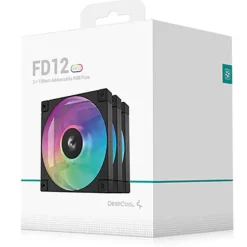 Ventilador DeepCool FD12 ARGB 120mm Triple Pack Negro