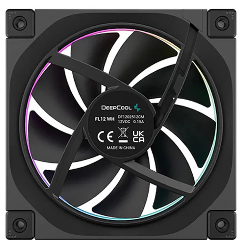 Ventilador DeepCool FL12 ARGB 120mm Triple Pack Negro