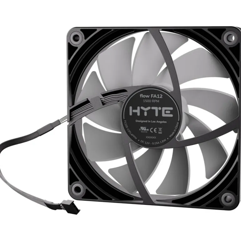 Ventilador Hyte Flow FA12 120mm Triple Pack Negro Gris