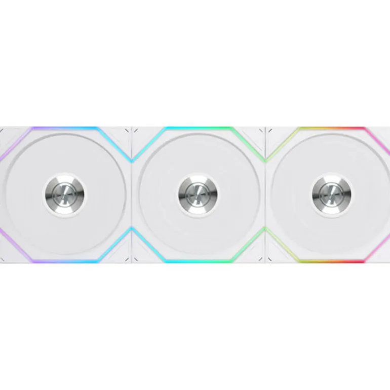 Ventilador Lian Li Uni Fan TL120 Wireless ARGB Reverse Blade 120mm Triple Pack Blanco
