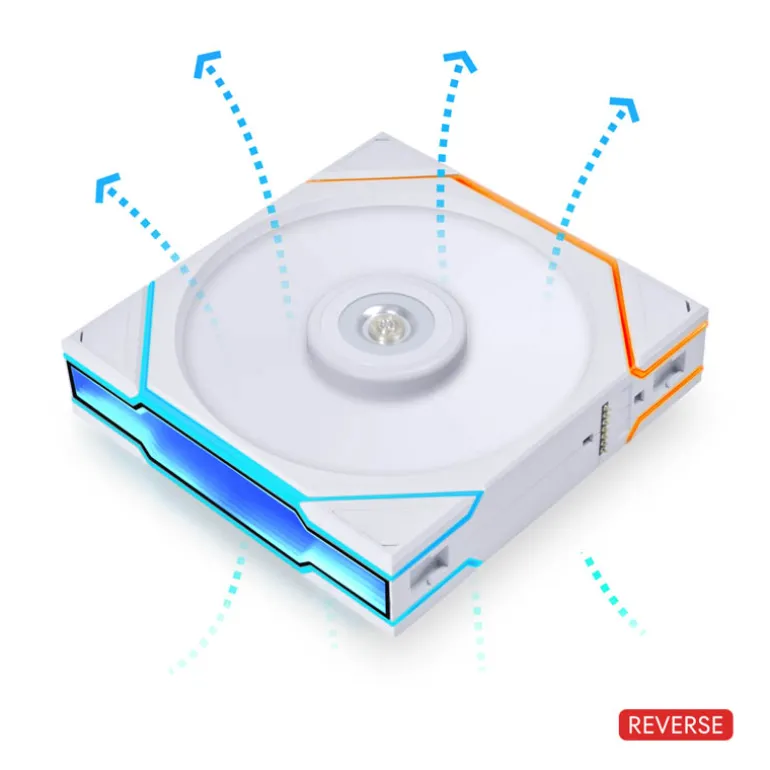Ventilador Lian Li UNI FAN TL120 Reverse ARGB 120mm Blanco