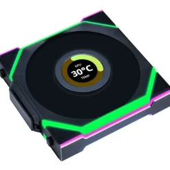 Ventilador Lian Li Uni Fan SL LCD ARGB Reverse Blade 120mm Triple Pack Wireless Negro