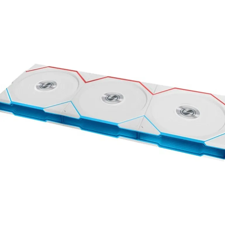 Ventilador Lian Li Uni Fan TL120 Wireless ARGB 120mm Triple Pack Blanco