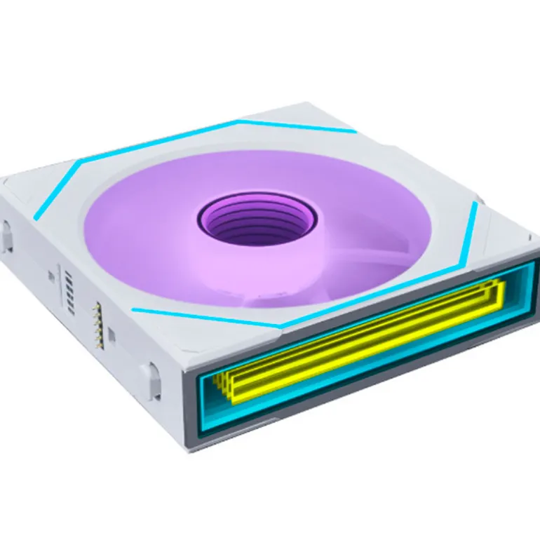 Ventilador Lian Li Uni Fan SL-INF Wireless ARGB Reverse Blade 120mm Blanco