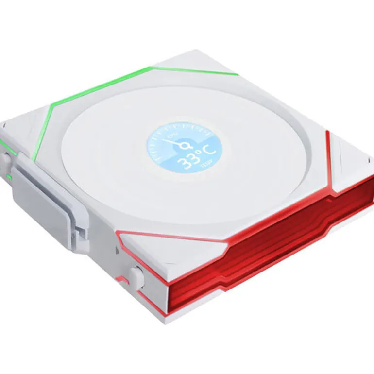 Ventilador Lian Li Uni Fan TL120 Wireless LCD ARGB Reverse Blade 120mm Blanco