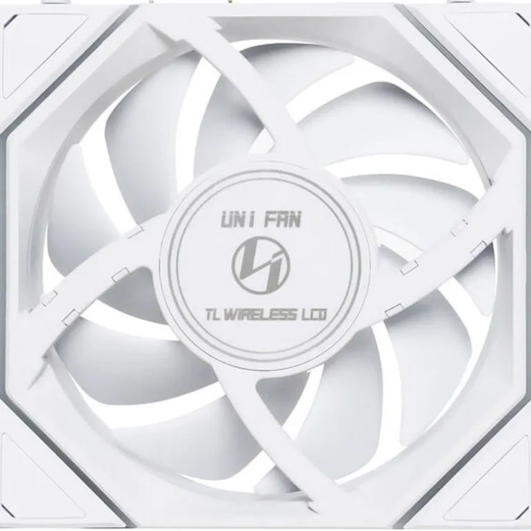 Ventilador Lian Li Uni Fan TL120 Wireless LCD ARGB Reverse Blade 120mm Blanco
