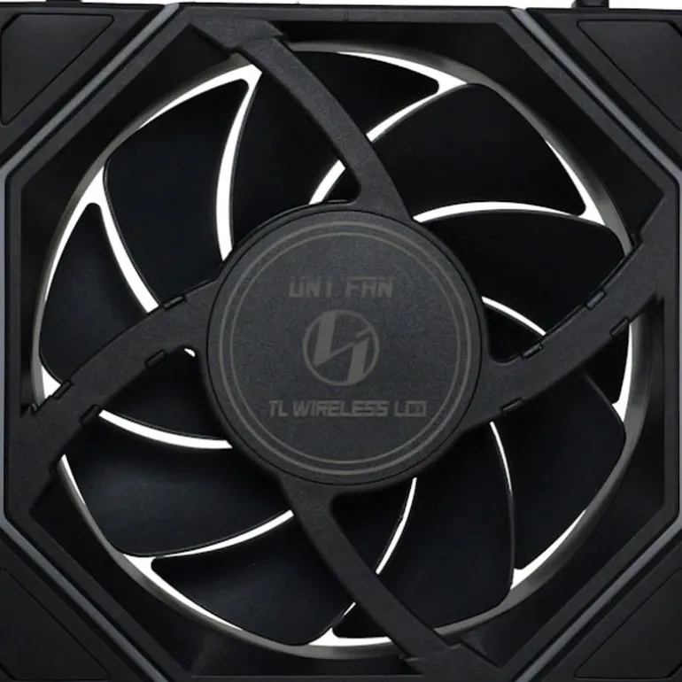 Ventilador Lian Li Uni Fan TL120 Wireless LCD ARGB 120mm Triple Pack Negro