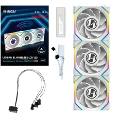 Ventilador Lian Li Uni Fan SL LCD ARGB Reverse Blade 120mm Triple Pack Wireless Blanco