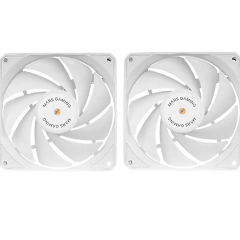 Ventilador Mars Gaming MF-NCLX2 120mm Doble Pack Blanco