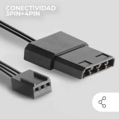 Ventilador Mars Gaming MF-PROX2 120mm Dual Pack Negro