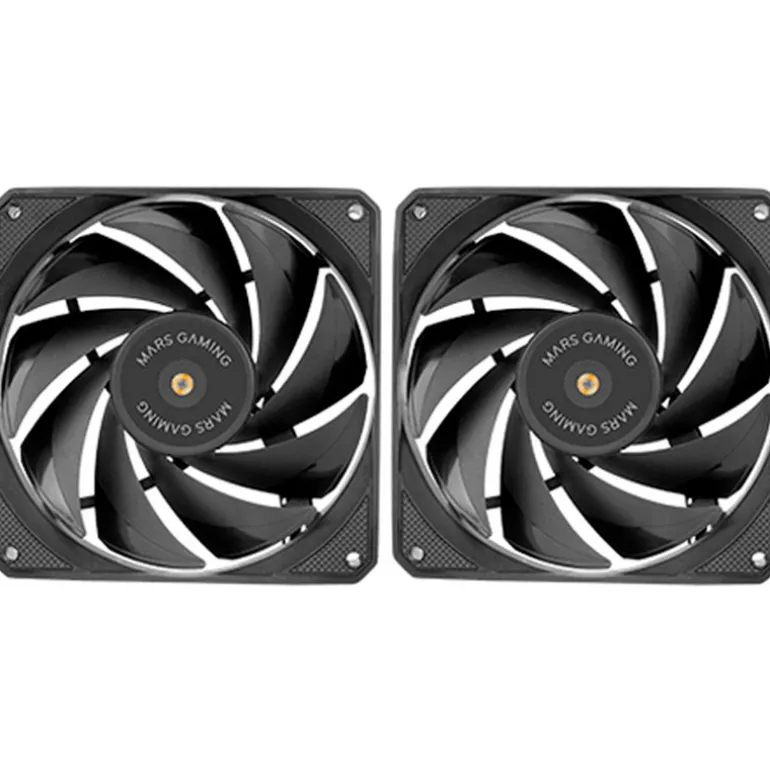 Ventilador Mars Gaming MF-NCLX2 120mm Doble Pack Negro