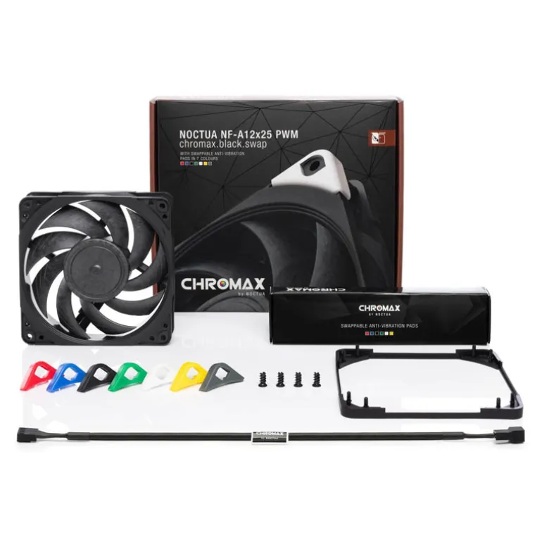 Ventilador Noctua NF-A12X25 PWM Chromax Black Swap 120mm Negro