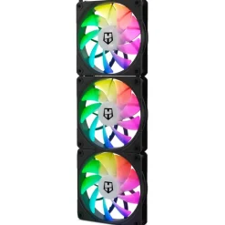 Ventilador Nox Easy Link ARGB PWM 120mm Triple Pack Negro