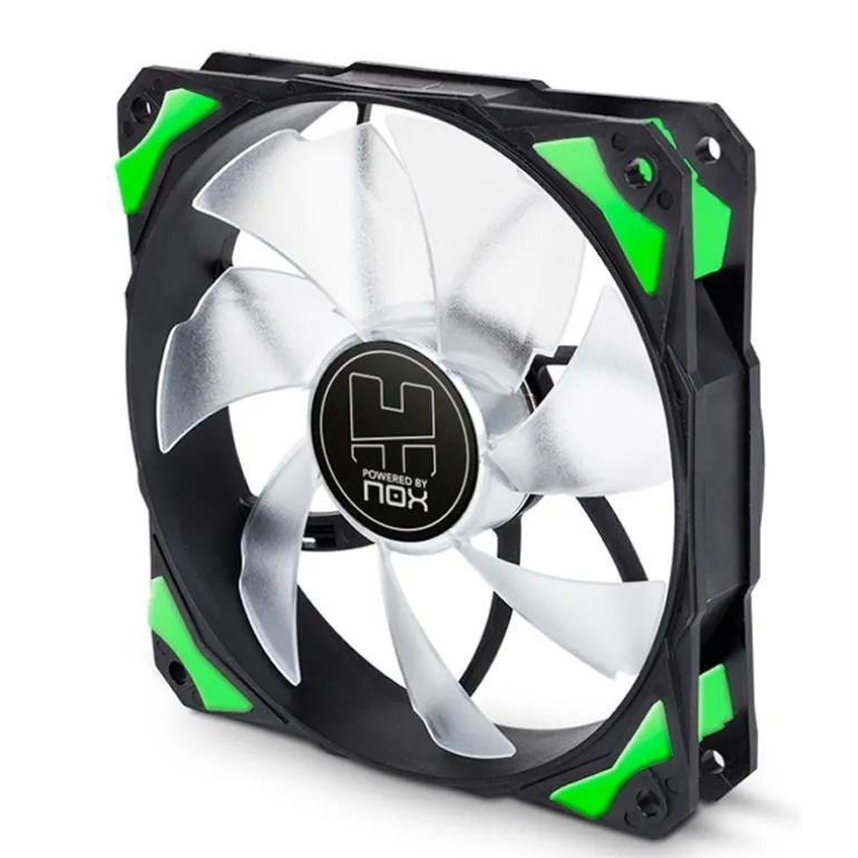 Ventilador NOX HFAN LED Verde 12 cm