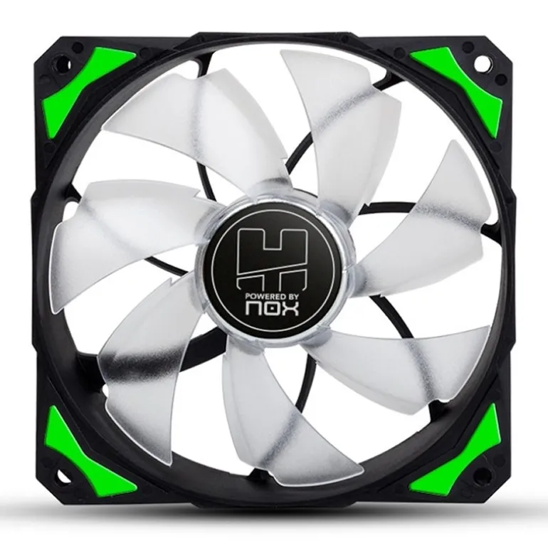 Ventilador NOX HFAN LED Verde 12 cm