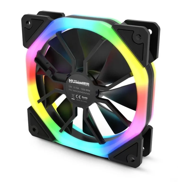 Ventilador Nox Hummer S-FAN ARGB Dual Ring 120mm
