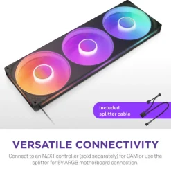 Ventilador NZXT F420 RGB Core 140mm Negro