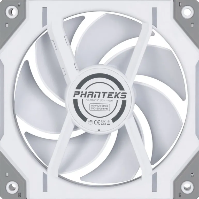 Ventilador Phanteks D30 PWM DRGB 120mm Blanco