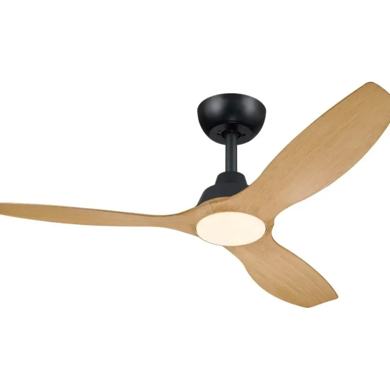 Ventilador Philips Luz Techo 132cm Negro/Madera