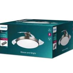 Ventilador Philips Techo Luz Níquel