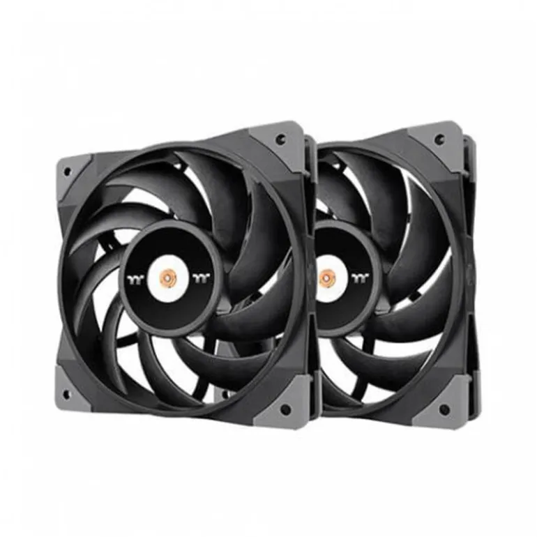 Ventilador Thermaltake Toughfan 12 Doble Pack 12mm Negro