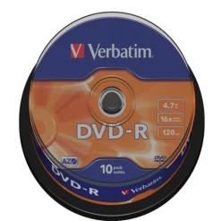 Verbatim DVD-R 4.7GB 16x Tubo 10u - DVD
