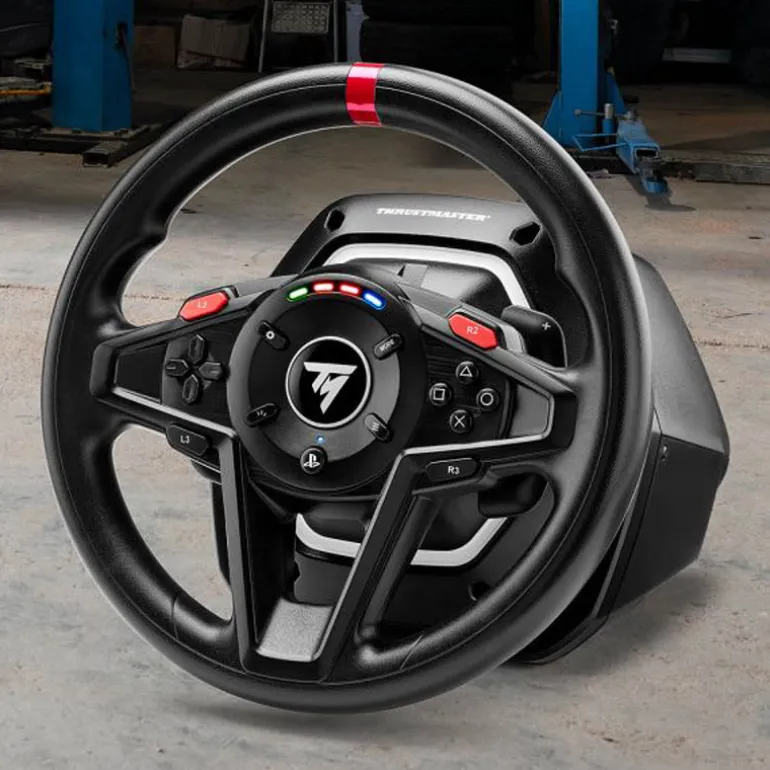 Volante Thrustmaster T128 Volante + Pedales Para PS5 PS4 PC