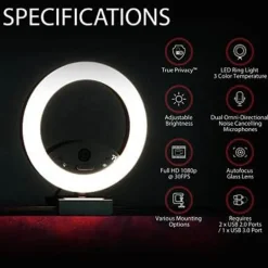 Webcam Arozzi Occhio True Privacy Ring Light
