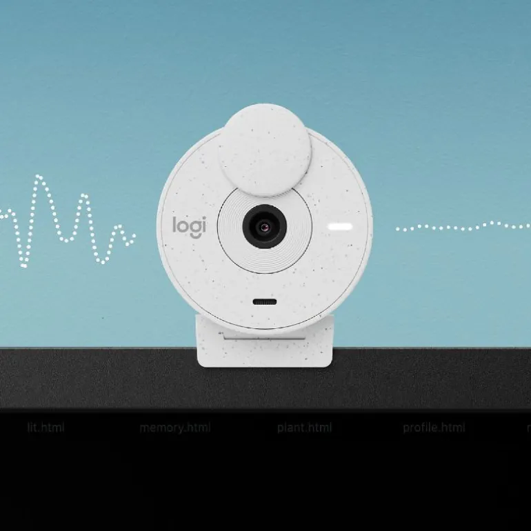 Webcam Logitech BRIO 300 FHD USB-C Blanco