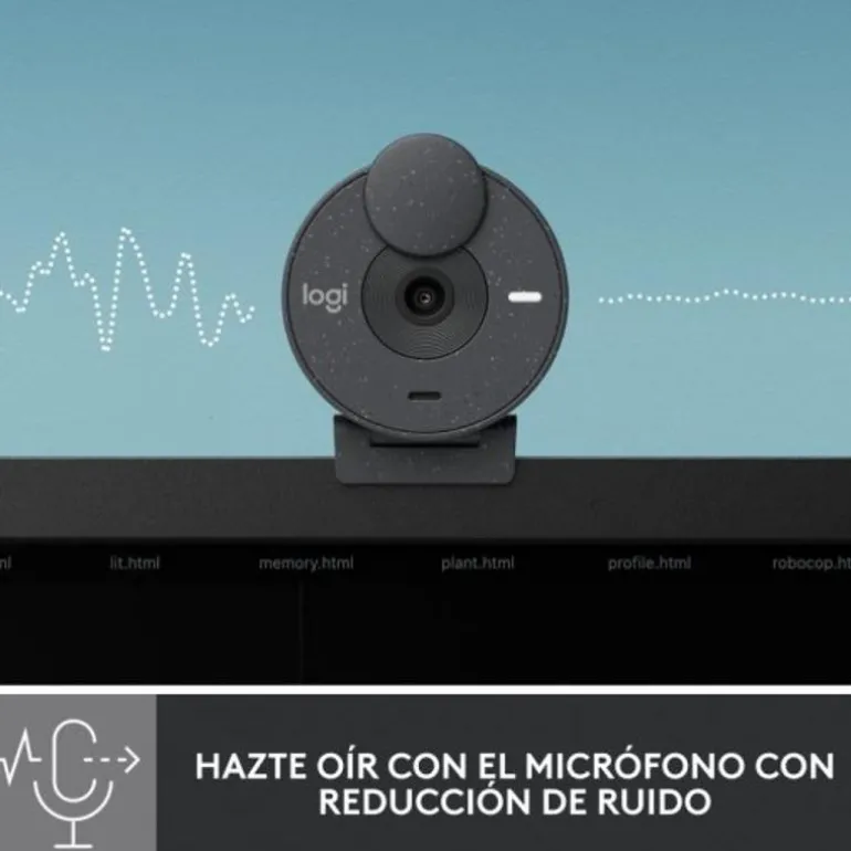 Webcam Logitech Brio 300 FHD Negro
